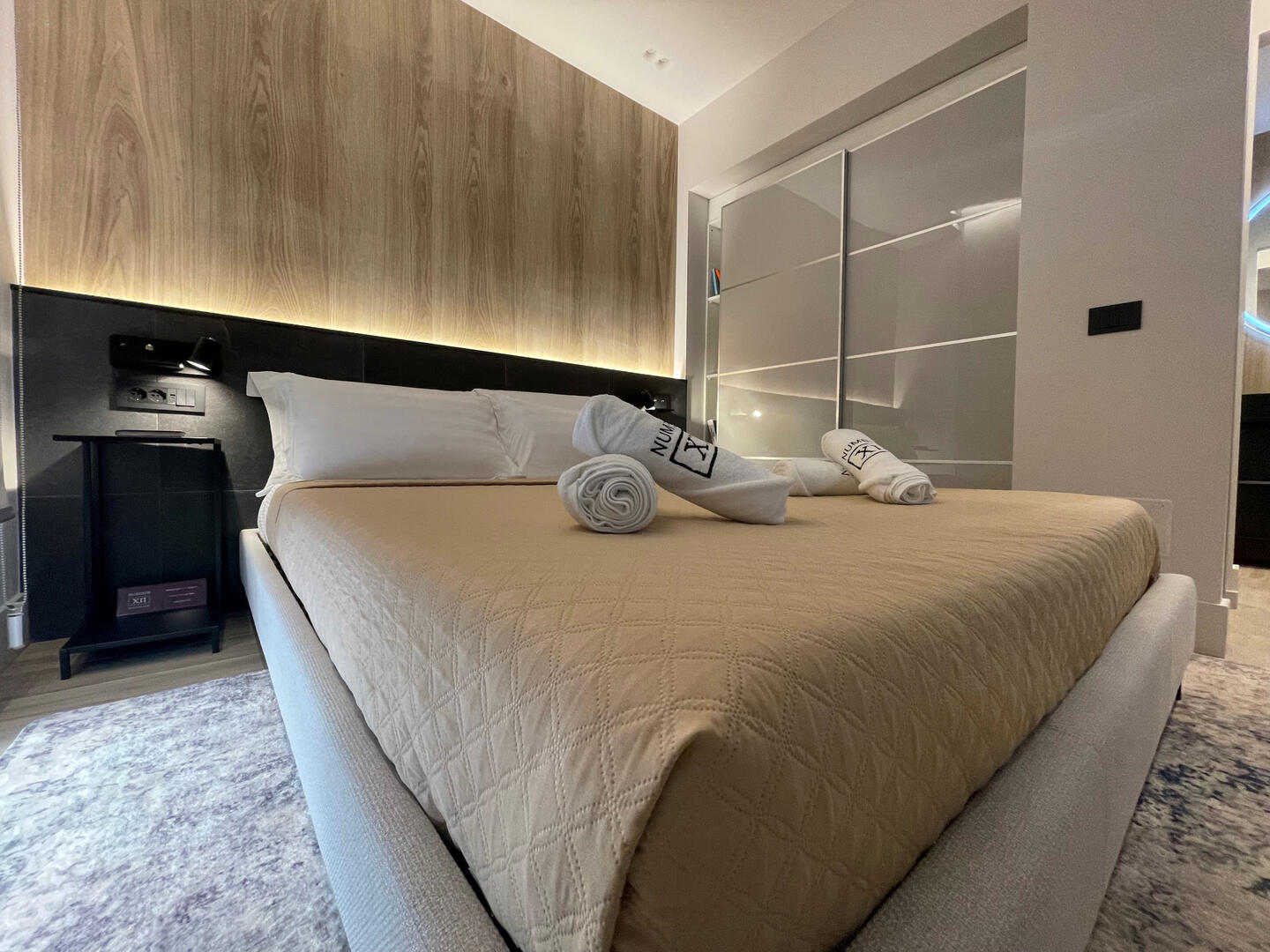 Spacious Bedroom with King-sized bed and lots of storage space